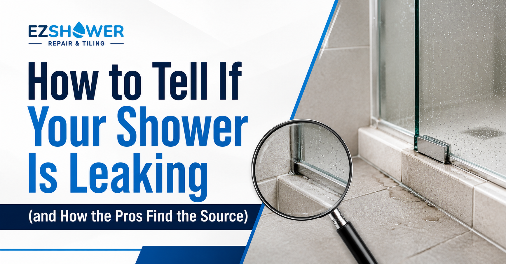 how to tell if your shower is leaking